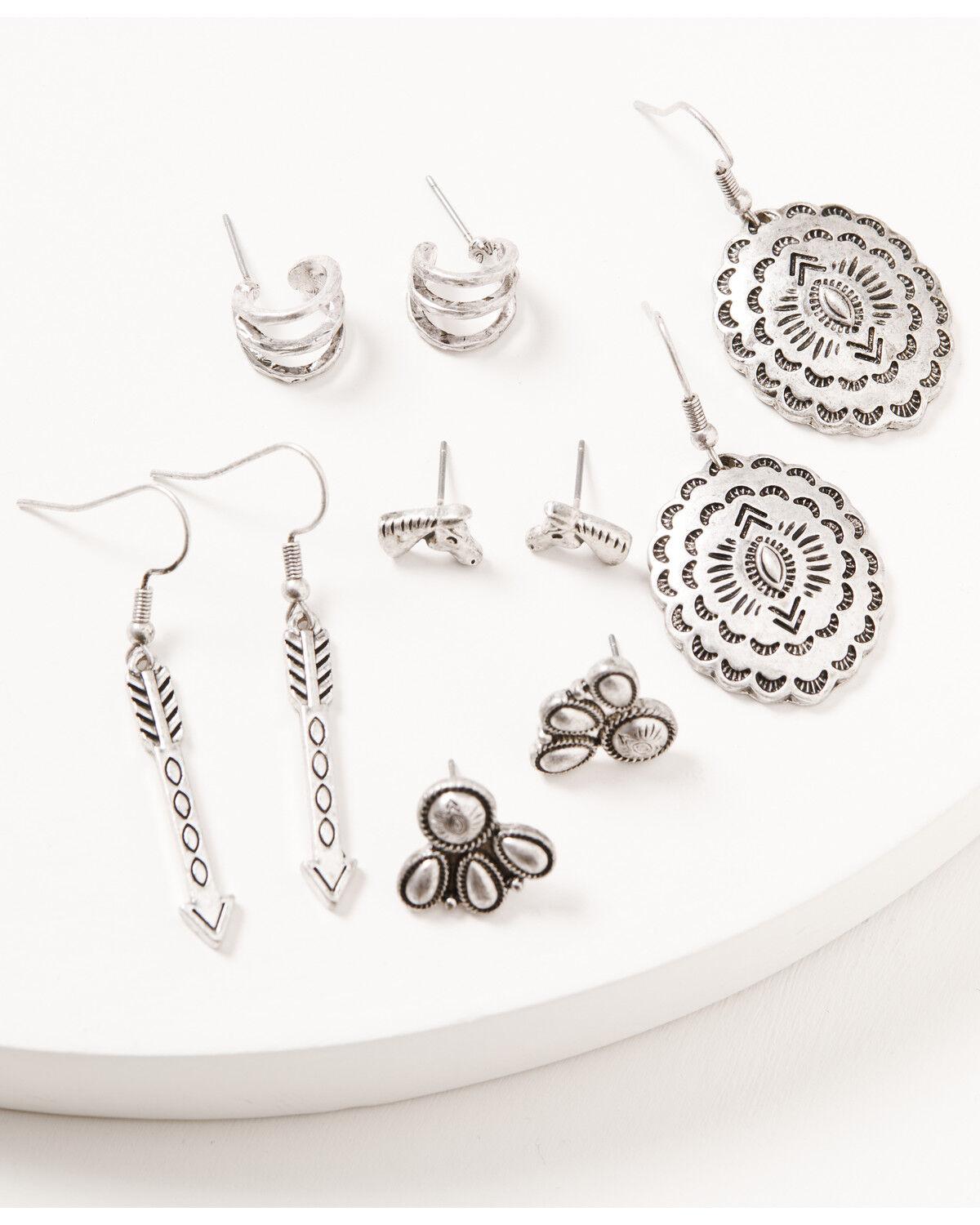 Image #1 - Shyanne Women's Shiloh Ridge Earring Set - 5 Piece, Silver, hi-res