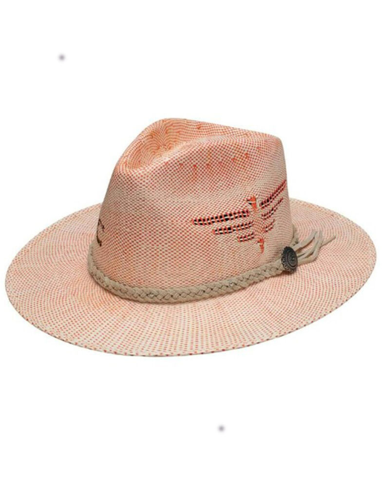 Charlie 1 Horse Women's Charlie Topo Chico Straw Hat, Coral, hi-res