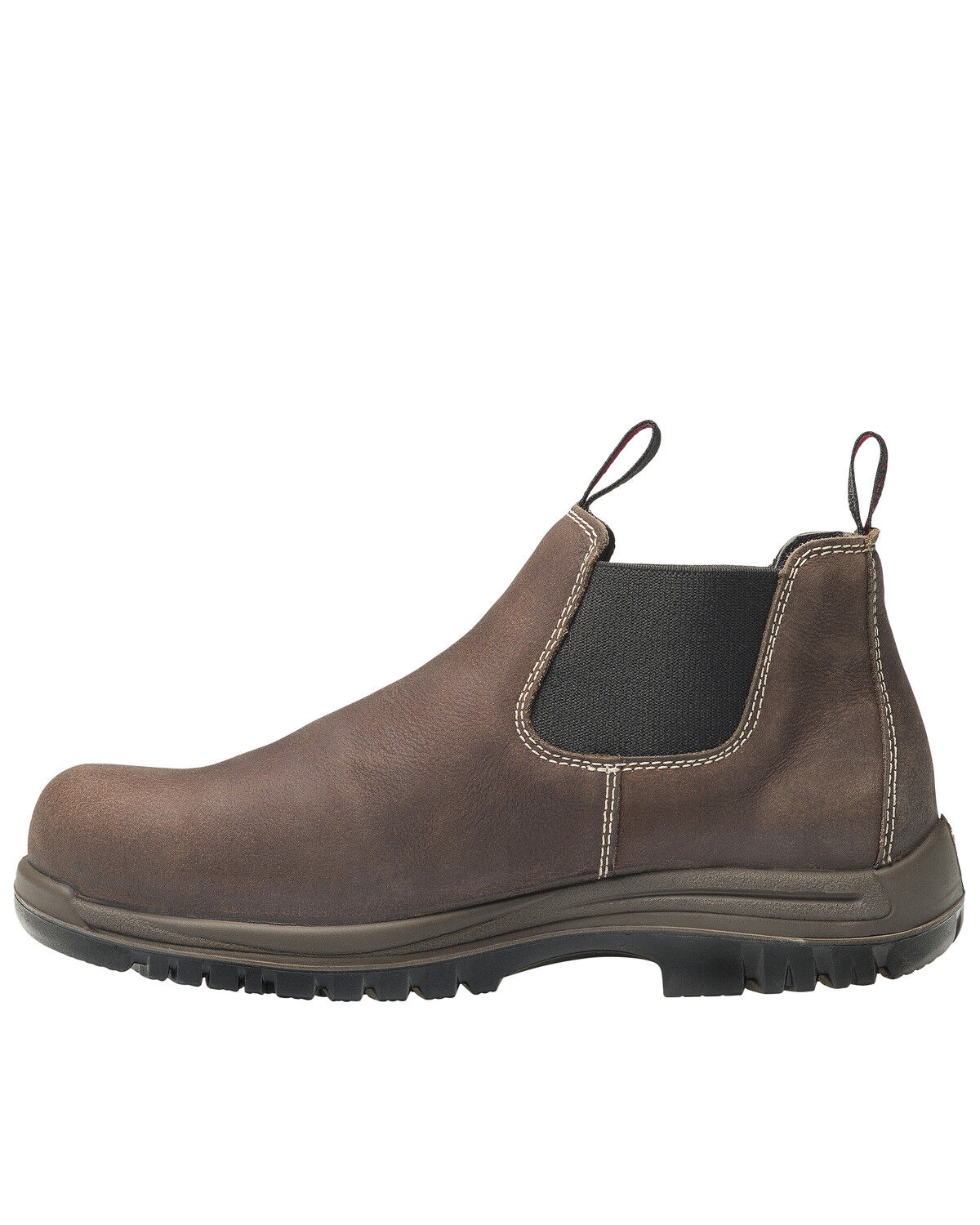 Image #3 - Avenger Men's Foreman Pull On Work Boots - Composite Toe, Brown, hi-res