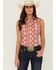 Wrangler Women's Southwestern Sleeveless Western Shirt, , hi-res