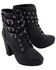 Image #10 - Milwaukee Leather Women's Studded Buckle Strap Laced Boots - Round Toe, Black, hi-res