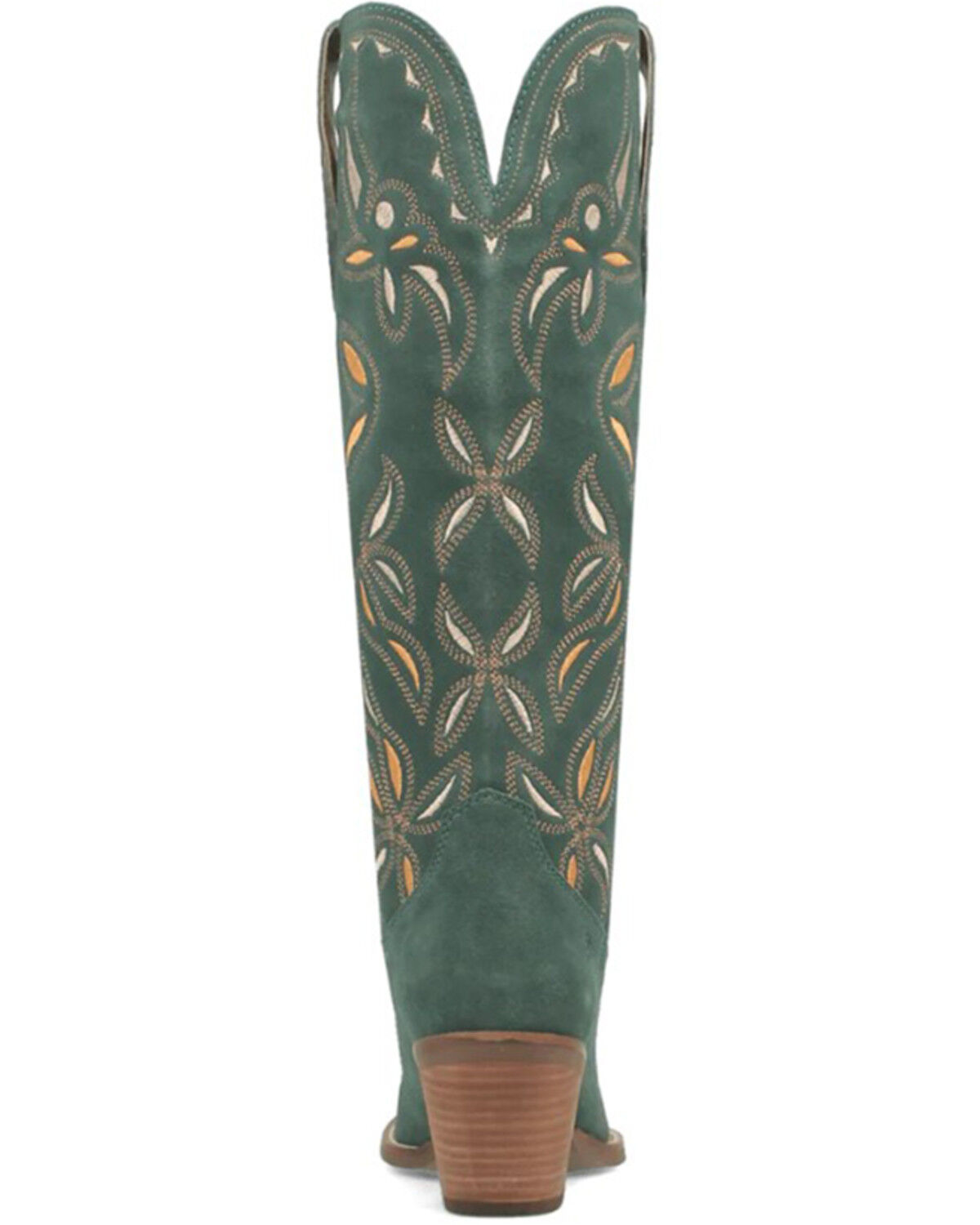 Image #5 - Dingo Women's Bandelera Tall Western Boots - Round Toe, Green, hi-res