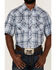 Image #3 - Wrangler Retro Men's Large Plaid Print Short Sleeve Snap Western Shirt , Blue, hi-res