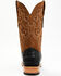 Image #5 - Tanner Mark Men's Exotic Caiman Belly Western Boots - Broad Square Toe, Black, hi-res
