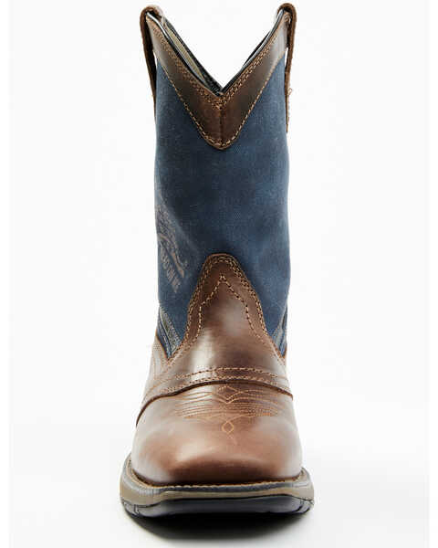 Image #4 - Brothers and Sons Men's Xero Gravity Lite Western Performance Boots - Broad Square Toe, Dark Brown, hi-res