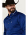 Image #3 - Ariat Men's Team Logo Twill Fitted Long Sleeve Button-Down Western Shirt , Royal Blue, hi-res
