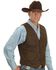 Outback Trading Co. Cliff Dweller Berber Lined Oilskin Vest, Bronze, hi-res