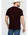 Image #2 - Cinch Men's Burgundy Logo Graphic T-Shirt  , Burgundy, hi-res
