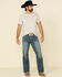Image #1 - Cinch Men's Grant Med Stone Relaxed Bootcut Jeans , , hi-res