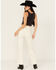 Image #3 - Dear John Women's Holly High Rise Cuffed Straight Stretch Denim Jeans, Wheat, hi-res