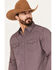 Image #2 - Moonshine Spirit Men's Southwestern Print Long Sleeve Western Pearl Snap Shirt, Purple, hi-res