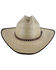 Cody James Men's Brown Trimmed Straw Cowboy Hat, Natural, hi-res