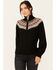 Image #1 - Shyanne Women's Extra Zip Front Mock Neck Sweater , Black, hi-res