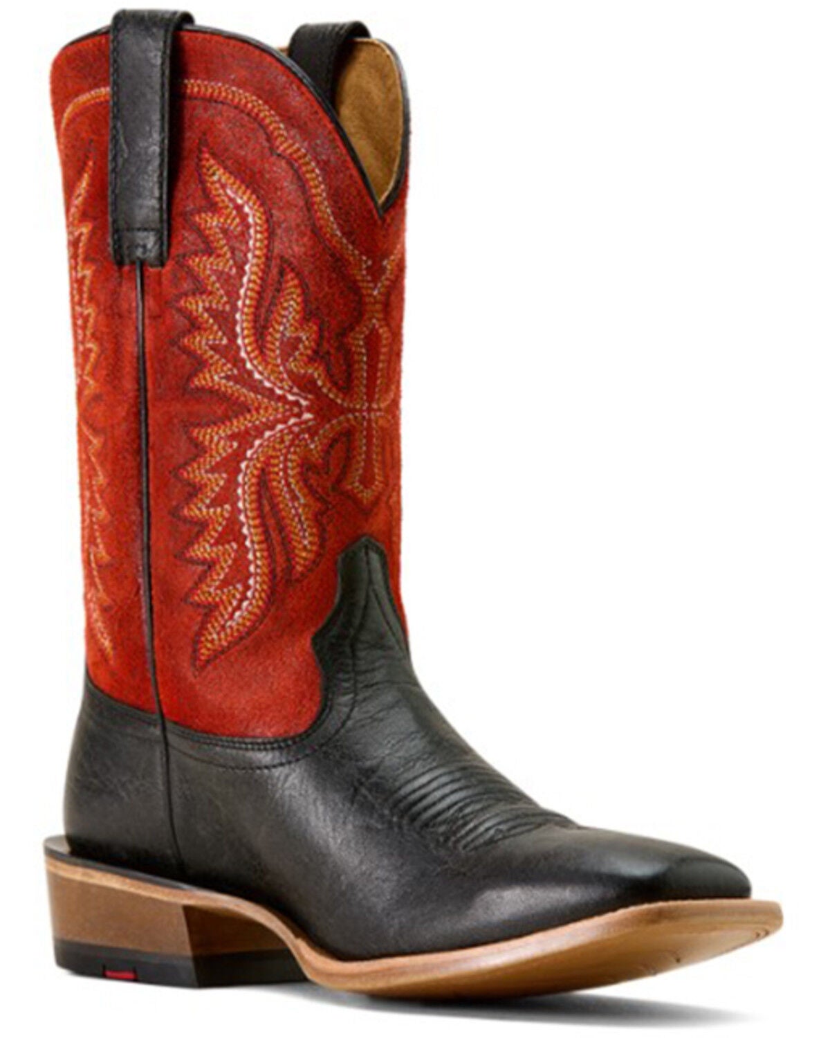 Image #1 - Ariat Men's Preston Western Boots - Broad Square Toe, Black, hi-res