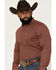 Image #2 - Cody James Men's NFR Geo Print Long Sleeve Button-Down Stretch Western Shirt, Burgundy, hi-res