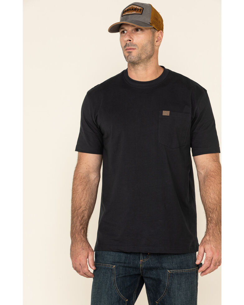 Wrangler Men's Riggs Short Sleeve Pocket T-Shirt, Navy, hi-res