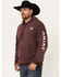 Image #1 - Ariat Men's Logo Sleeve Hooded Sweatshirt - Tall, , hi-res