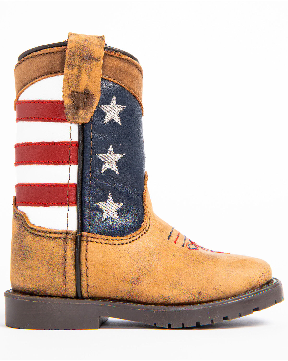 steel toe american flag boots