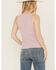 Image #4 - White Crow Women's Howdy Embroidered Tank , Lavender, hi-res