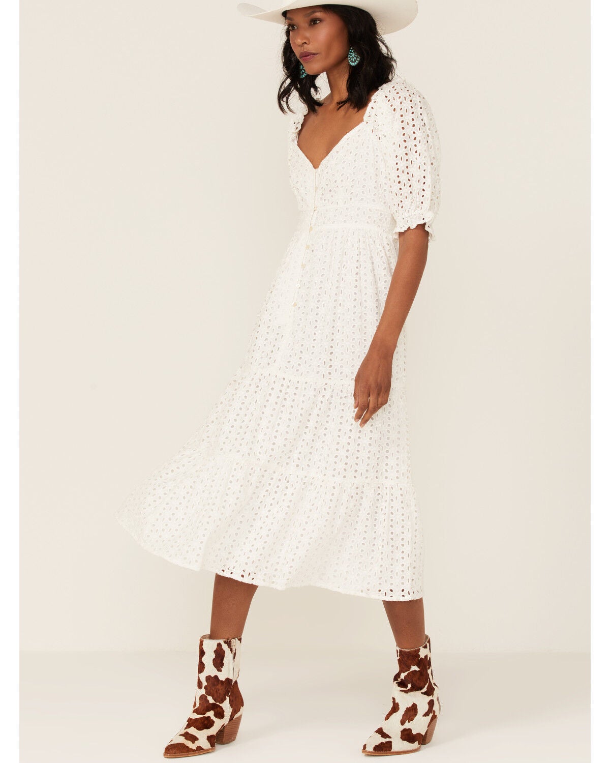 4 Sleeve Midi Dress | Sheplers