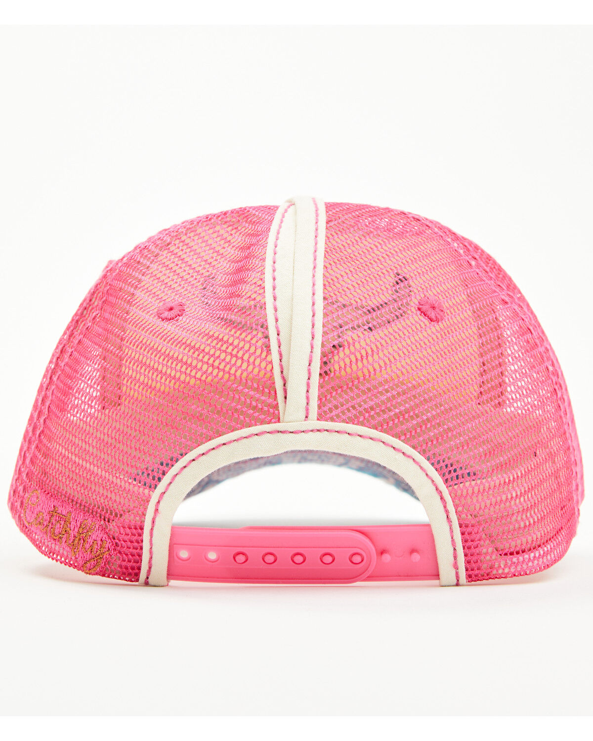 Image #3 - Trenditions Women's Catchfly Steerhead Paisley Print Baseball Cap, Pink, hi-res
