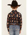 Image #4 - Rock & Roll Denim Boys' Long Sleeve Southwest Snap Shirt, Peach, hi-res