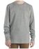 Image #1 - Carhartt Toddler Boys' Logo Long Sleeve Pocket T-Shirt, Charcoal, hi-res