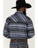 Image #4 - Rock & Roll Denim Men's Tek Striped Long Sleeve Snap Western Shirt, Charcoal, hi-res