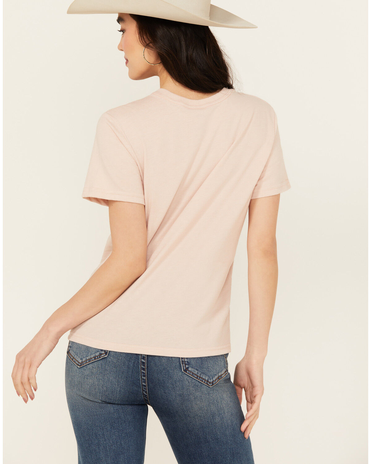 Image #4 - Wrangler Women's Live Free Short Sleeve Graphic Tee, Peach, hi-res