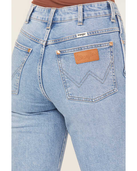 Image #2 - Wrangler Women's Light Wash High Rise Westward Zelda Bootcut Denim Jeans, Blue, hi-res