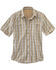 Image #2 - Carhartt Men's Force Plaid Short Sleeve Shirt, Khaki, hi-res