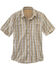 Carhartt Men's Force Plaid Short Sleeve Shirt, Khaki, hi-res