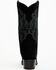 Image #5 - Tanner Mark Women's Roughout Leather Western Boots - Square Toe, Black, hi-res