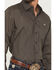 Image #3 - Cinch Men's Micro Geo Print Long Sleeve Button-Down Stretch Western Shirt, Brown, hi-res