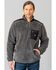 Kimes Ranch Men's Whiskey Fleece 1/4 Zip Pullover , Grey, hi-res