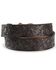 Image #2 - Justin Men's Longhorn Buckle Leather Belt, Black, hi-res