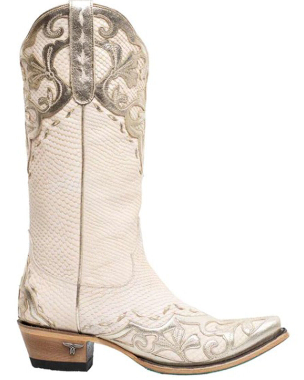 Image #2 - Lane Women's Lily Western Boots - Snip Toe, Ivory, hi-res