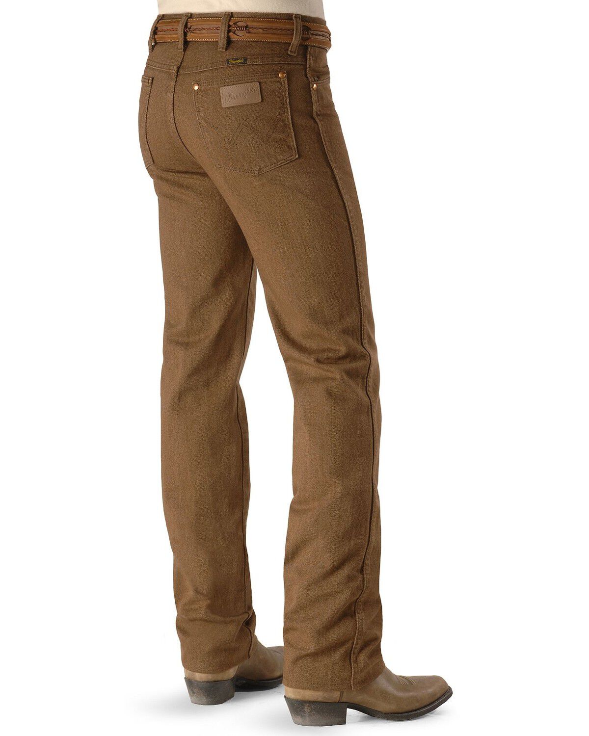 Image #1 - Wrangler Men's 936 High Rise Prewashed Cowboy Cut Slim Straight Jeans, Whiskey, hi-res