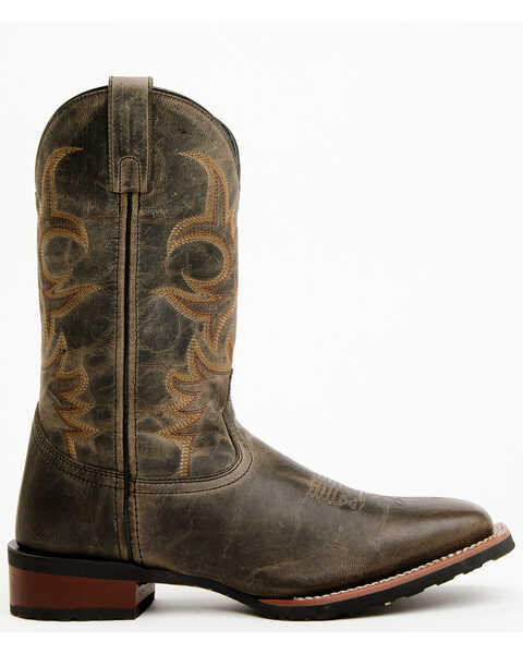 Image #2 - Laredo Men's 11" Western Boots - Broad Square Toe , Grey, hi-res