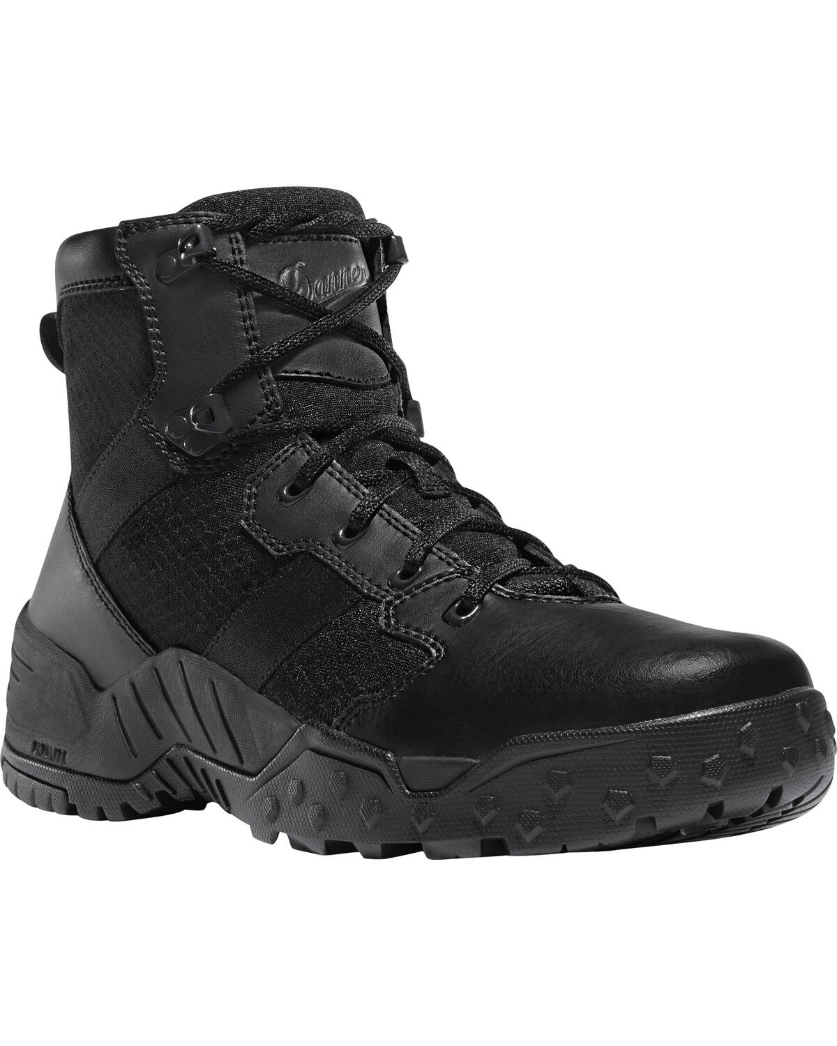 Image #1 - Danner Men's Black Scorch Side-Zip 6" Tactical Boots - Round Toe, Black, hi-res
