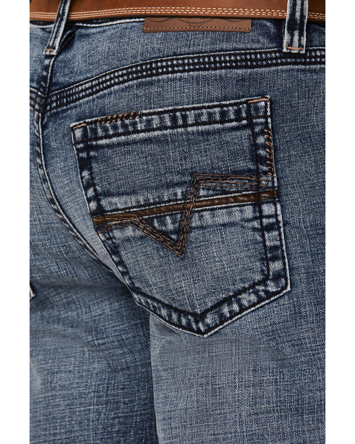 Image #4 - Cody James Men's Outpost Wash Jackson Slim Straight Stretch Denim Jeans, Dark Medium Wash, hi-res