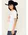 Image #2 - Bohemian Cowgirl Women's Make America Cowboy Short Sleeve Graphic Tee, White, hi-res