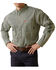 Image #1 - Ariat Men's FR Chisolm Logo long Sleeve Button-Down Work Shirt, Green, hi-res