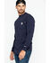 Image #5 - Carhartt Men's FR Solid Long Sleeve Work Shirt - Big & Tall, Navy, hi-res