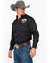 Image #3 - Wrangler Men's WNFR 60th Anniversary Long Sleeve Western Shirt, Black, hi-res