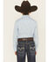 Image #4 - Wrangler 20X Boys' Geo Print Long Sleeve Snap Stretch Western Shirt, Blue, hi-res