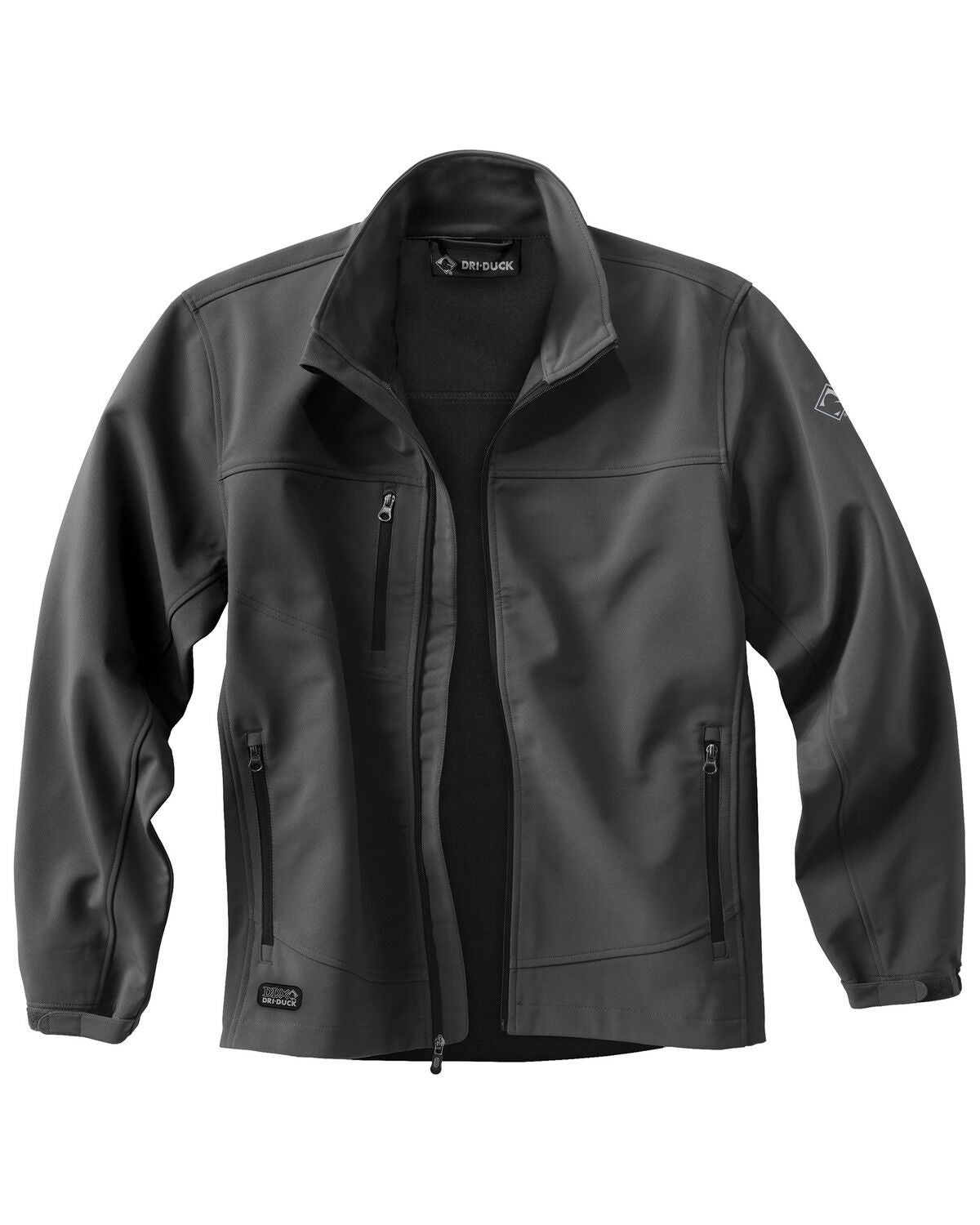 Dri Duck Men's Motion Softshell Work Jacket - Big & Tall, Charcoal Grey, hi-res