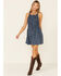 Image #1 - Free People Women's Petunia Mini Dress, Black, hi-res