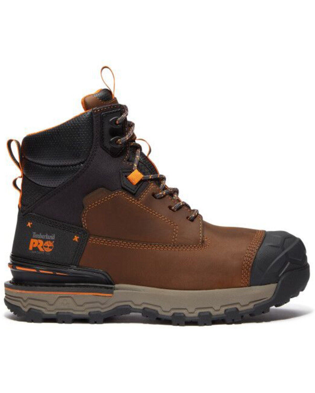 Image #2 - Timberland Men's 6" Boondock Ultralight Waterproof Work Boots - Composite Toe, Brown, hi-res