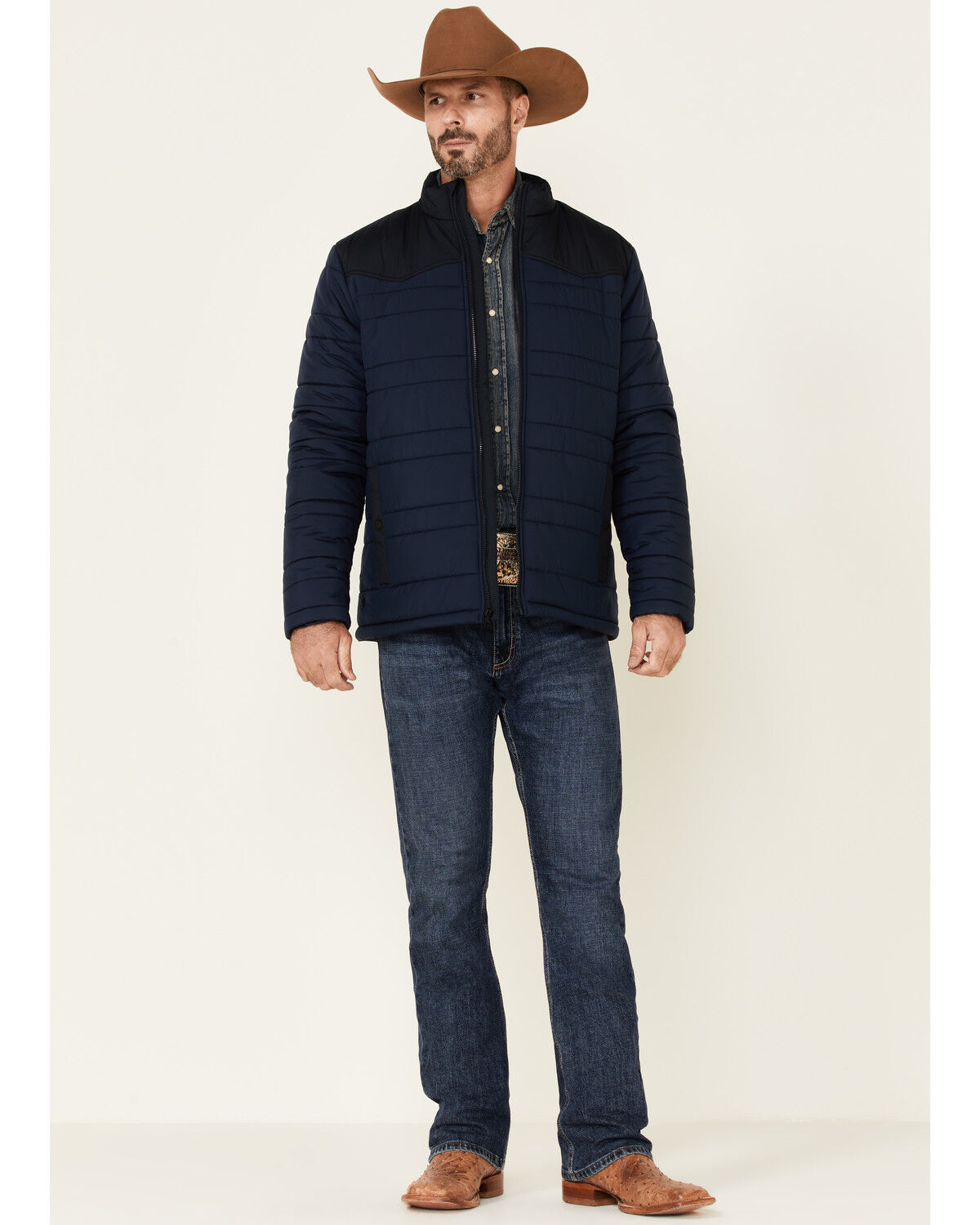Image #2 - Cody James Men's Adobe Nylon Zip-Front Insulated Puffer Jacket , , hi-res